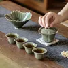 Ensembles de thé Yue four céladon Tureen service à thé chinois Portable costume porcelaine brassage petit Gaiwan céramique