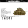 Väskor Sinairsoft Molle Militära midjepåsar Vattentäta SLR -kameror Fanny Pack Belt Tactical Bag Tactics Stora Shouder Messenger Påsar