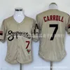 MLB Baseball Jersey Diamondbacks 7 Carroll broderad