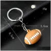 Porte-clés Longes 2pcs 1pc Fans de sport Porte-clés Football Basketball Pendentif Clé Porte-clés Lucky Hip Hop Chaînes pour sac Hommes Drop Deliv Dh5Ae