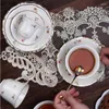 Mugs Flower Ceramic Coffee Cup Afternoon Tea And Saucer Set Water Cups Milk Dessert Plate Mug