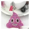 Keychains & Lanyards 2Pcs Cute Shit Shape Tassel Keychain Decoration Mental Keyring Price R231005 Drop Delivery Fashion Accessories Dh281