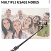 Selfie Monopods Roreta 2024 New Foldable Bluetooth Selfie Stick Trans مع Bluetooth مصراع Aluminium Monopod لنظام iOS Android 24329