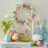 Party Decoration 60cm Easter Decor LED Birch Tree Light Eggs Hanging Ornament Supplies Decorations For Home Table