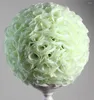 Decorative Flowers SPR 50cm Wedding Silk Kissing Ball Plastic Inner-ivory/cream-wedding Decoration
