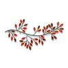 창 스티커 금속 벽 예술 잎 포도 나무 올리브 가지 집 장식 철분 30 16cm DIY 의류 재봉 용품 1/2pcs