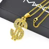 Новое ожерелье, полное бриллиантов, маленькое ожерелье с символом доллара, ожерелье в стиле хип-хоп, ночной клуб, мужская и женская подвеска v1188 X6XQ