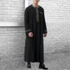 Ubranie etniczne Abaya muzułmańscy mężczyźni islam sukienki moda kaftan pakistan caftan s Arabia Jubba Thobe Marokan Dubai Musman Black Drop de Otqxr