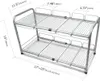 Kitchen Storage Surpahs 2 Tier Under Sink Expandable Shelf Organizer Rack (Silver)