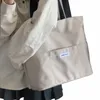 Women Tote Bag estetyczny stały kolor Studenci Casual Torebka torba na ramię duża pojemność Oxford Reusable Shop Torba plażowa 2023 H6YZ#