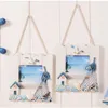 Frames Boat Decor Mediterrane Hängende Das Elegante Zuhause Bilderrahmen PO Bambusornamente