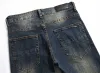 Męski projektant dżinsów Nowy 2022 Summer Street Purple dżinsy drukowane bawełniane spodnie młodzieżowe moda ciasna środkowa talia swoboda 3173 8x3G 880360988 918665963