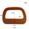 2-20pcs 9x12cmキャメルウッド合板バッグハンドル交換用DIYウッドハンドクラフトトートハンドル荷物袋のアクセサリー卸売