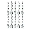 Dekorativa blommor Camal 10st Garland Clear Acrylic Crystal Beads Pendants Chandelier Hängande gardinprydnadskedja för hembröllop