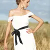 Belts Tie For Women Fabric Bathrobe Decor Bachelor Dress Ribbon Wedding Sash Dresses Black