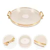 Dekorativa figurer Mat som serverar Tray Luxury Cake Plate Party Dried Fruit Storage