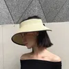 Large bord chapeaux seau pliable plage pour fille en plein air portable vide haut chapeau de paille respirant protection voyage chapeau de soleil femme H240330