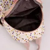 Backpack Small Mini Backpacks For Women Flower Printing Shoulder Bag Preppy Style Waterproof Nylon Bags Rucksack Purses Girls Mochila