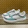 Explosion uomo Donna 1ABUTF Time Out Sneaker scarpe sneaker vitello scamosciato vellutato impresso suola rialzata in gomma 3D Lacci in cotone spesso occhielli in metallo Vert d'Eau Verde