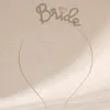 Alphabet Hair Bands Birthday Bride Masquerade Bridal Headsh Femme Alloy Hair Acnits Hair Bijoux Headwear Gift A1WB #