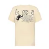 Designer Luxury Lanvins Classic Angel back print Men's and women's short sleeve casual trend round neck cotton T-shirt,
