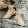 Botas ao ar livre Ultra Light Botas Tactical Botots Summer respirável deserto caminhada escalada de caça ao exército Treinando sapatos militares