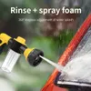 Pistola de água lança de espuma de neve novo jardim irrigação irrigação lavadora de carro pulverizador ferramenta de limpeza portátil spray sprinkler suprimentos gota deliv otq8d