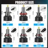 H1 LED H7 H11 9012 LED Lampe frontale 60000lm HIR2 HB3 HB4 H8 9005 9006 LED Headlight 6000K 360 degrés 72pcs CSP CHIP LED 120W pour Len