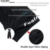 Fualrny Ganzes schwarzes Fahrrad Bib Shorts Men Outdoor Wear Bike Radfahren 4D Coolmax Gel gepolstert Reitfib Shorts Cycling Bib Shorts