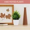 Dekorativa blommor 3 datorer Simulerade krukväxter Fake Bonsai Artificial Plants Decor inomhus Ornament Träd med faux mini