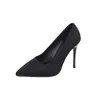 Zapatos de vestir bombas mujer tacones altos mujeres oficina stiletto gamuza damas zapatos tamaño 34-43 sexy zapatos de mujer 2024