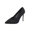 Robe chaussures pompes femme talons hauts femmes bureau stiletto daim dames chaussures taille 34-43 sexy zapatos de mujer 2024