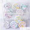 침구 세트 침구 세트 4m 베이비 침대 범퍼 침대 세트 Born Cot Protector Knot Braid Pillow Cushion Anticollision 220718 Dro DHFDI