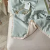 Bedding Sets 2024 Est Four-piece Simple Cotton Double Household Bed Sheet Quilt Cover Embroidered Comfortable Khaki Green