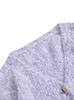 OneLink Plus Size Marten Deer Wool Light Purpleラベンダー秋の冬のバッツ女性用カーディガンセーターニットウェアビッグ服n2kf＃