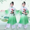 Kinderen hanfu klassieke dans yangko dans guzheng fan dans Chinese stijl kinderen natial Q6mf #