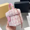 Mini sac à chaîne classique de luxe pour femmes, sac à rabat en tissu original en laine, sac à bandoulière super polyvalent