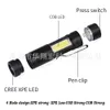 Mini Strong COB Outdoor Notfall Wartung Camping Licht LED Stift Clip Taschenlampe 940659