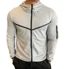 Зимняя хлопковая куртка для бега с капюшоном, мужская спортивная баскетбольная фитнес-спортивная толстовка с капюшоном для занятий спортом на открытом воздухе, спортивная одежда для велоспорта, мужская 240321