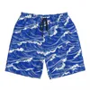 Men's Shorts Summer Gym Males Japan Blue Waves Sports Surf Spring Custom Beach Short Pants Stylish Quick Drying Swim Trunks Big Size