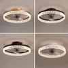 Luzes de teto Modern 19.7 "Fan com controle remoto
