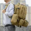 Bags 4 in 1 Backpack 55L Tactical Backpack Military Bag Army Rucksack Outdoor Sport Bag Men Camping Hiking Travel Climbing Mochila