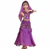 Kidsadult Bauchtanzkostüme Set Orientalische Tanzkostüme Bauchtanzset Mädchen Ägyptische Bollywood Kinder Bauchtanzkleidung o4OI #