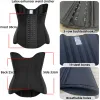 19 stalen botten latex taille trainer body shaper long torso corset shapewear vrouwen fajas taille cincher slank buikregeling