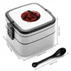 Dinnerware Kanji Bento Box Portable Lunch Wheat Straw Storage Container Japan Japanese Shinobi Budo Bushido Ronin Katana Sword