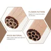 Storage Bottles 5 Pcs Tools Wood Texture Stamp Delicate Planner DIY Accessory Seal Diary Pottery Stamps Wear-resistant Child