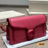 2023 Handtasche Crossbody Schulter für Frauen echtes Leder weiblicher Mode Cross Body Bag Klappe Designer -Taschen Schwarz