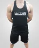 Herr t-shirts 2022 Summer Muscle Fitness Brand Tank Top Mens Herable Cotton Fitness Gym Mens Compression Tank Top J240330