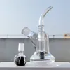 2024 HEADY GLASS NEO FAB CRYSTAL STONE FILTER Svart 8 tum Glas Bongs Vattenrör Bong Tobak Rökning 18mm skål Dab Rig Recycler Bubbler Pipes