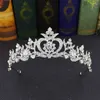 Fermagli per capelli Corone e diademi di cristallo Multi colori Barocco Corona vintage Tiara per le donne Sposa Spettacolo Prom Diadem Accessori da sposa